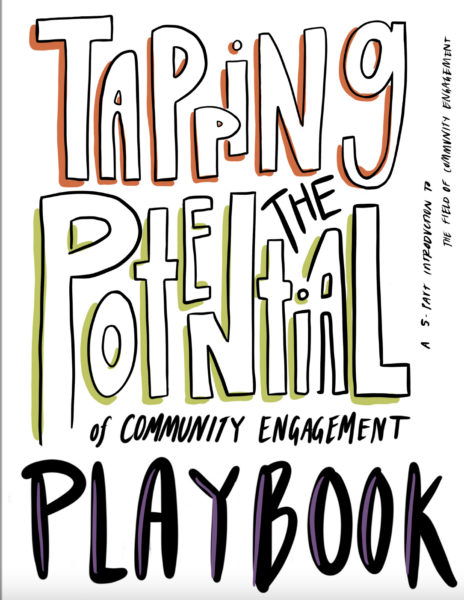 This Playbook is a creative outlet and workbook for deep guided reflection and practice using all 5 senses to embody community engagement practices & principles.