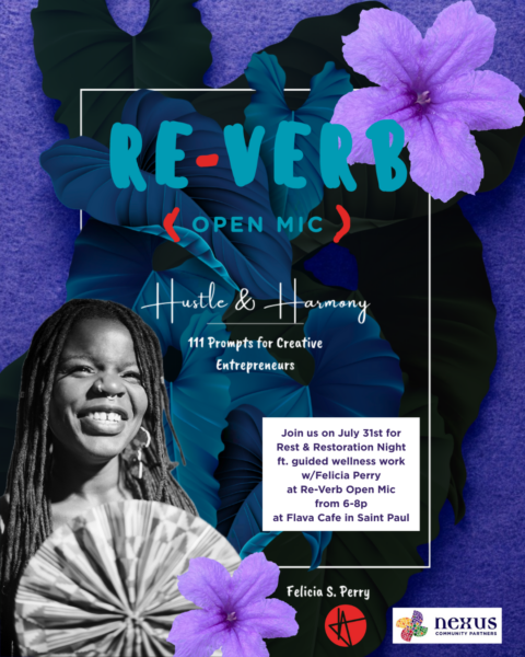 Catch the Reimagine Rest & Re-Verb Open Mic Mash-up on July 31!